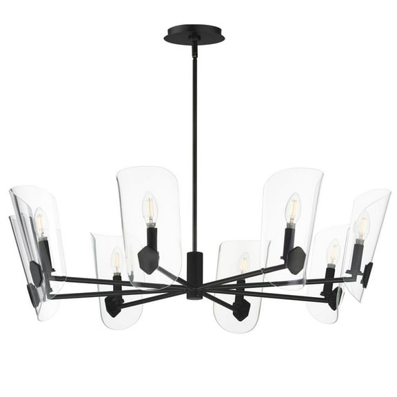 32358CLBK Maxim Lighting Armory - 8 Light Chandelier-10.25 Inches Tall and 35.75 Inches Wide-Black Finish