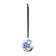 thumbnail image 2 of Adorno navideño de cerámica para árbol | Colgante de bola azul y blanca para decoración navideña | Bola decorativa pintada a mano, 2 of 6