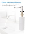 thumbnail image 2 of Kitchen Sink Soap Dispenser Stainless Steel Built in Soap Dispenser Brushed Nickel Countertop Dispenser Pump with Soap Bottle, 2 of 5