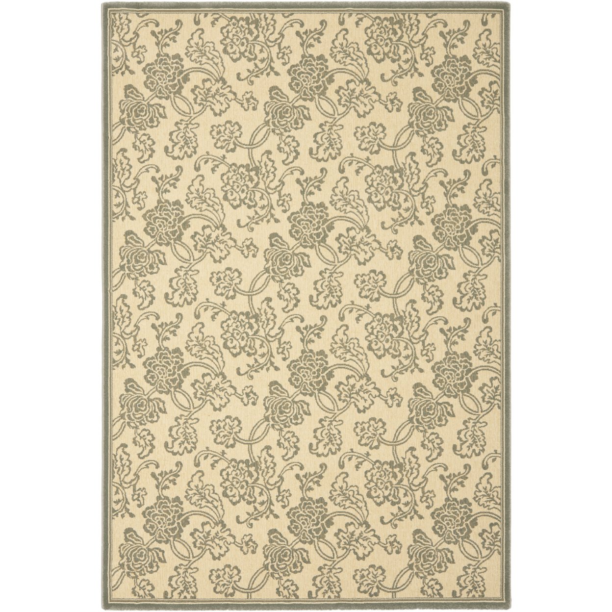 SAFAVIEH Treasures Collection TRE219-1265 Ivory / Blue Rug