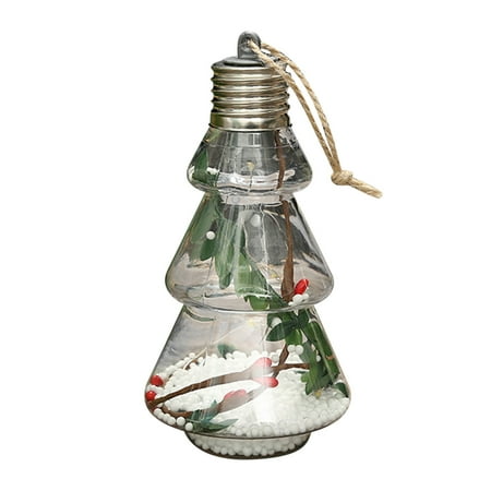 

AIEOTT Christmas Decoration Special Christmas LED Transparent Christmas Ball Christmas Tree Pendant Glowing