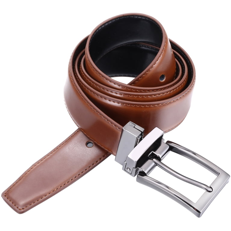 Numney Men's Genuine Leather Belt With Wolf Head Buckle - Adjustable Dress/Casual Belt (1.38 Inch Width)