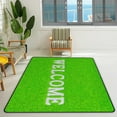 thumbnail image 3 of Coolnut Lightweight Soft Area Rugs Green Foot Scraper with Welcome Floor Carpet Mat for Kids Playing Room Hardwood Floor Living Room 63x48in, 3 of 6