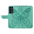 thumbnail image 7 of Decase Wallet Case for Samsung Galaxy S23 Ultra, Butterfly Wings PU Leather Flip Protective Phone Case with Wrist Strap for Samsung Galaxy S23 Ultra,Green, 7 of 7