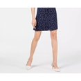thumbnail image 3 of Maison Jules Women's Printed Flutter Sleeve Dress Navy Size Medium, 3 of 3