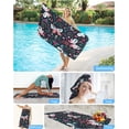 thumbnail image 7 of Yibo Beach Towel, Bath Sheets Towels for Adults Kid Baby, White Mandala Pattern on Black Quick Dry Absorbent Pool Towels for Honeymoon Travel Yoga, 7 of 7