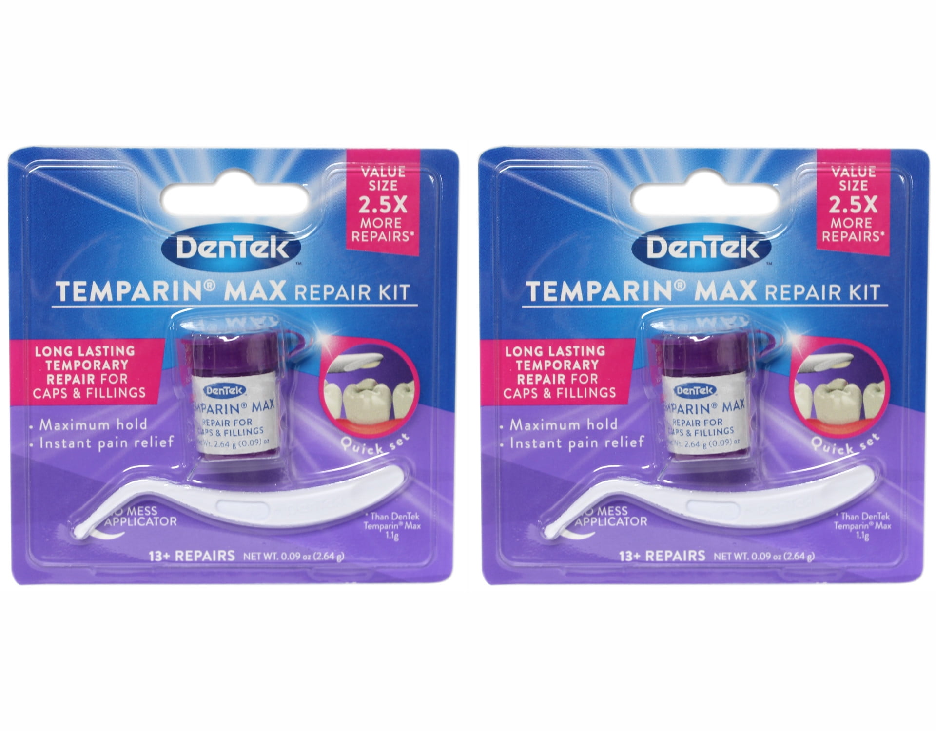 DenTek Temparin One Step Lost Filling Repair 1 Each (Pack of 2)