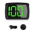 thumbnail image 1 of Riwesomey LED a Auto HUD Velocímetro digital Head Up Display Adaptador de carga Universal Ligero Fuente grande Alarma de velocidad Cámaras de salpicadero de coche Riwesomey VI021717-00B, 1 of 6