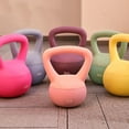thumbnail image 4 of Fitvids Soft Kettlebell with Ergonomic Grip, Iron & Sand Filled, 10 Pounds, Yellow, 4 of 4