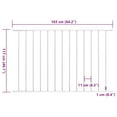 thumbnail image 3 of vidaXL Fence Panel Powder-coated Steel 5.6 ft x 4.1 ft White, 3 of 3