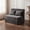 Dark Gray, variant on Oak and Birch Boneless Folding Sofa Bed Floor Couch with Pillow, 3-in-1 Convertible Chaise Lounge & Sleeper, Chenille, Queen, Dark Gray