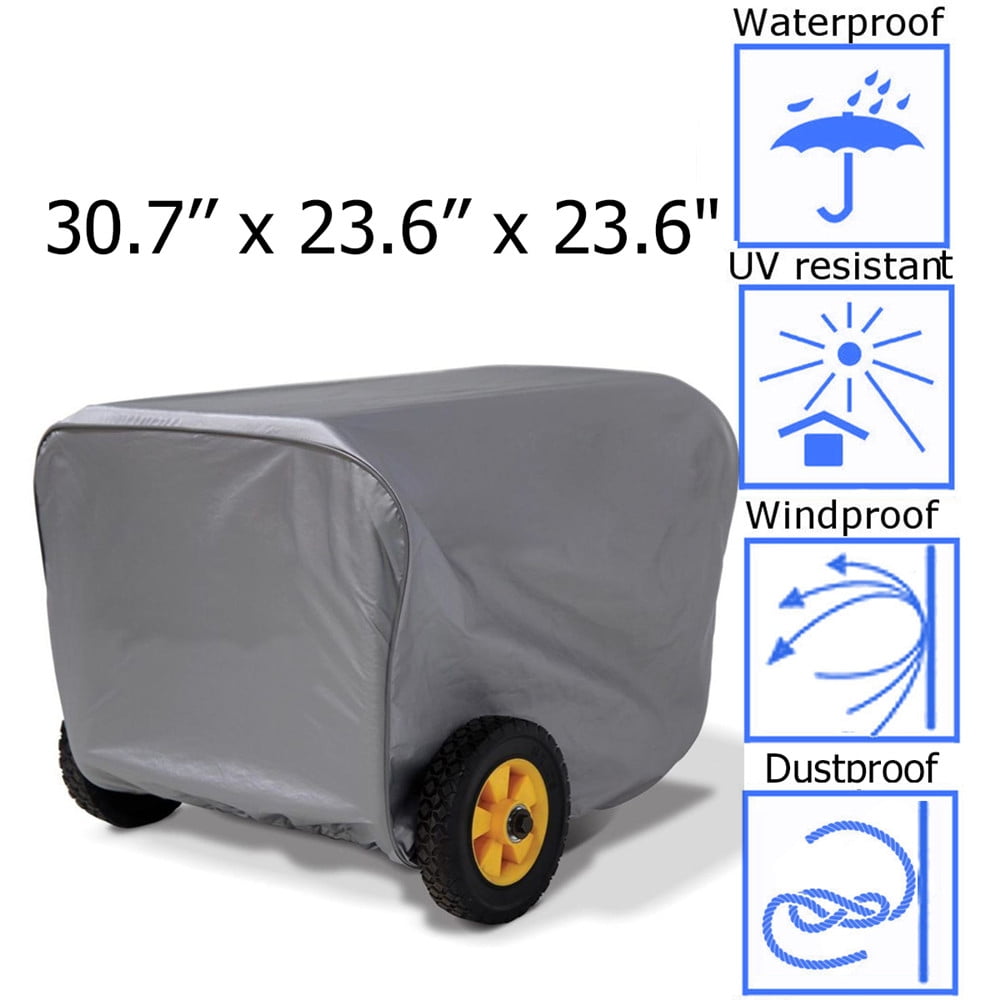Portable Generator Cover Weather-Resistant Weatherproof Dustproof Storage Cover 