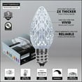 thumbnail image 3 of Wintergreen Lighting C7 Cool White OptiCore Faceted LED Pathway Light Kit, 25 Lights, 12" Spacing, Green Wire, 25 ft, 3 of 8