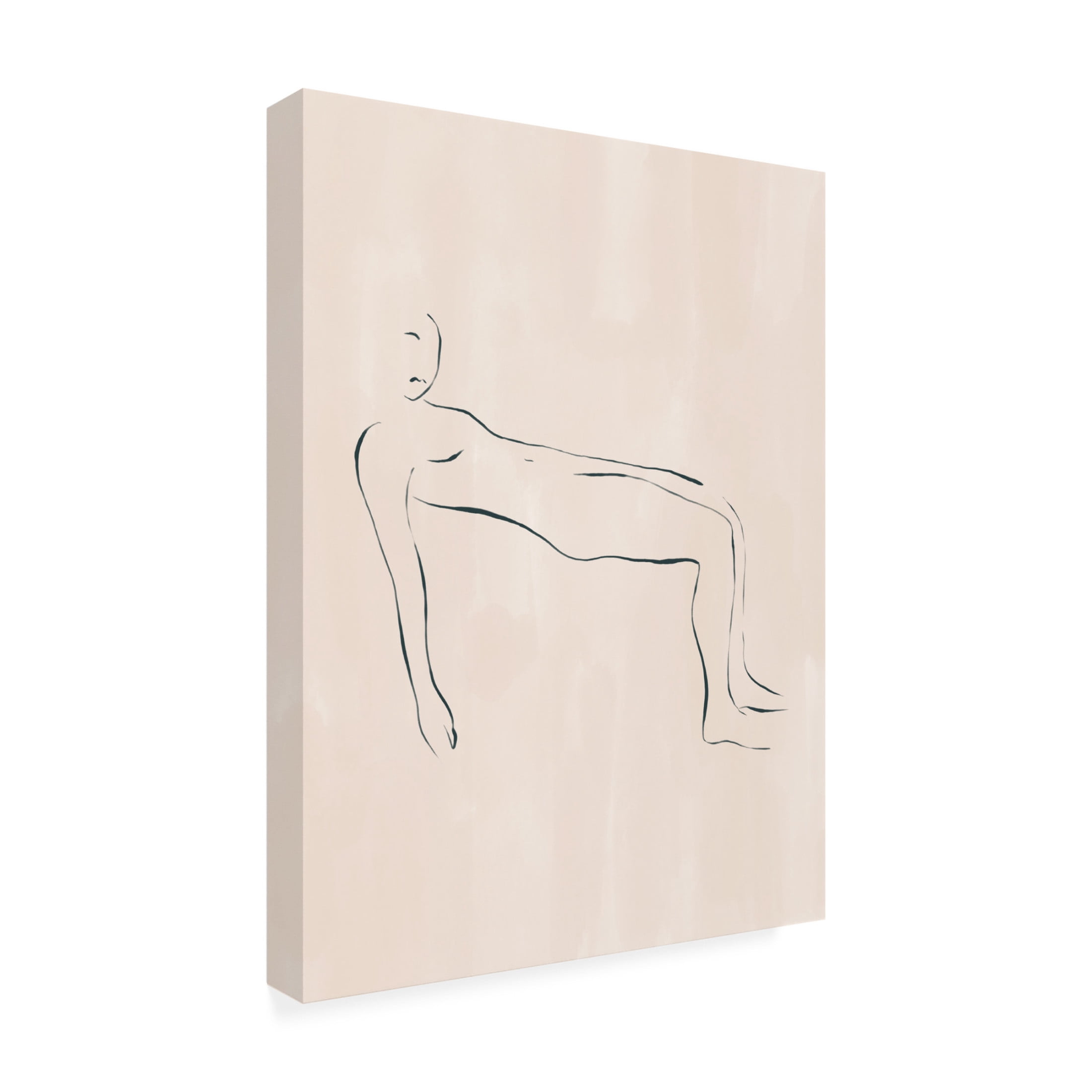 Trademark Fine Art Ivy Green Illustrations Lying Down Canvas Wall Art