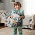 thumbnail image 2 of Star Wars Mandalorian Comic Book Kids Decorative Shaped Pillow, Blue, Disney, 12" x 18", 2 of 9