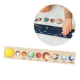 thumbnail image 4 of HLONK Wooden Solar System Puzzle Toy For Kids  Educational Learning Gift With 8 Planets  Develops Motor Skills  Color Shape Recognition, 4 of 7