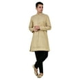 thumbnail image 2 of Sonakshi Fashion Men Kurta Jacquard Indian Traditional Long Sleeve Brocade Wedding Party Wear Apparel, Kurta Only, 2 of 7