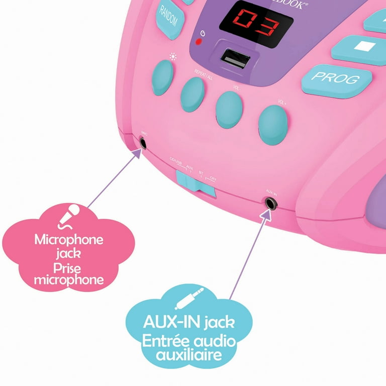 Lexibook Unicorn Bluetooth CD Player - Portable, Light Effects