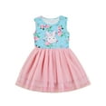 thumbnail image 1 of Aunavey Toddler Kids Girl Easter Bunny A-Line Dress Summer Casual Princess Dresses, 1 of 8