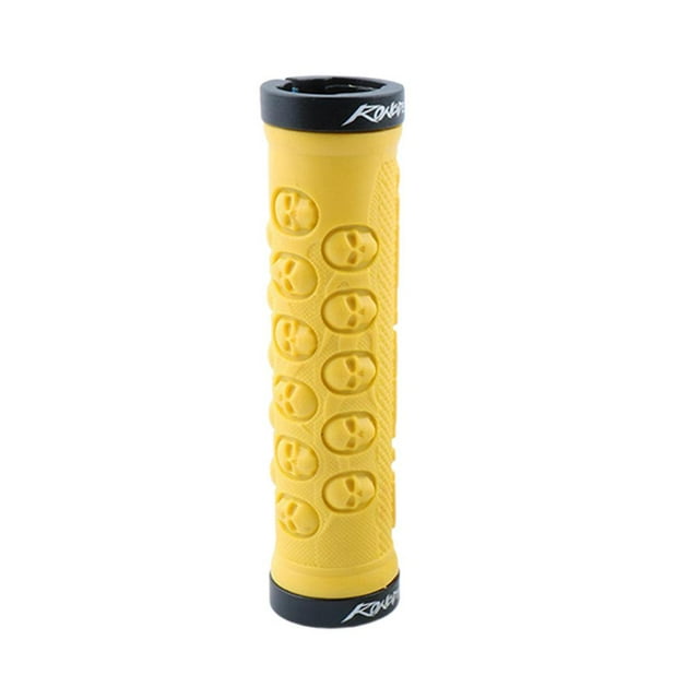 Road Bike Handle Shockproof Case Cycle Lock , Yellow Skull