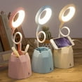 thumbnail image 2 of USB Rechargeable LED Touch Table Lamp Flexible Reading Light with Phone Holder, 2 of 10