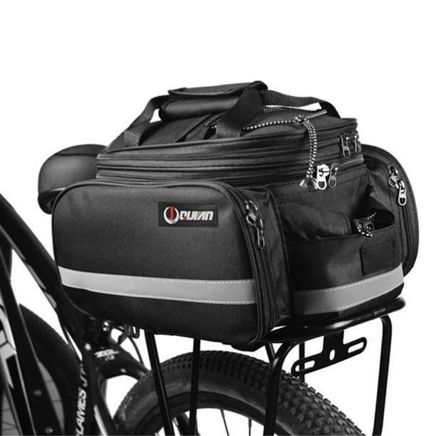 Rear Seat Bag Expandable MTB Bike Rack Bag Cycling Luggage Carrier ...