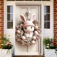 thumbnail image 4 of YWIYIUD 1PC Happy Easter Door Cover Easter Decorations, 71x35 Inch Easter Rabbit Eggs Door Banner Welcome Easter Banner Spring Theme Rabbit Door for Front Door Wall Indoor Outdoor Home Decor, 4 of 7