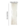 thumbnail image 3 of Dongrere 1 Panel Vintage Floral Lace Sheer Window Curtain Rod Pocket Light Filtering Drape for Bedroom Living Room Decor, 55.1x39.4 Inch, White, 3 of 6