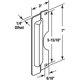 thumbnail image 2 of Latch Guard Prime-Line de acero inoxidable cepillado, 7 x 3 cm, 2 of 4