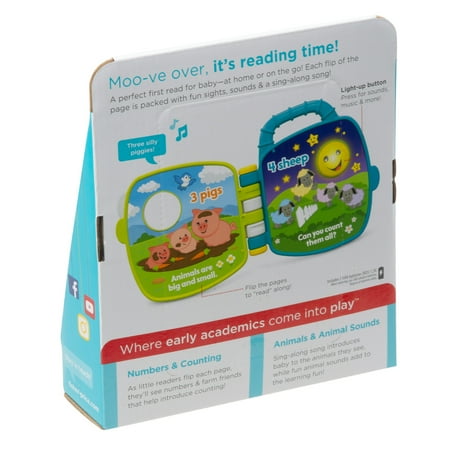 Fisher-Price - Laugh & Learn Counting Animal Friends Learning Book - Blue
