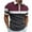 Wine, variant on ZCFZJW Mens Casual Short Sleeve Half Zip up Graphic T-Shirts Lapel Collar V Neck Striped Color Block Pattern Print Tshirt Tops Slim Fit Basic Shirts Navy L