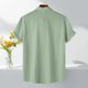 thumbnail image 5 of pstuiky Camisa de manga corta para hombre, Camisa informal de manga corta con cuello vuelto y cuello redondo de color liso para hombre camisas casuales para hombre xl, 5 of 9