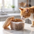 thumbnail image 4 of Silicone Pet Food Storage Container Leakproof Lid Microwave Freezer Safe for Wet Dry Dog Cat Food Treats Travel Meal Prep, 4 of 7