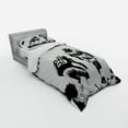 thumbnail image 2 of Ambesonne Black White Bedding Set 3 Pcs, American Soccer Dot, Twin XL, Black White, 2 of 2