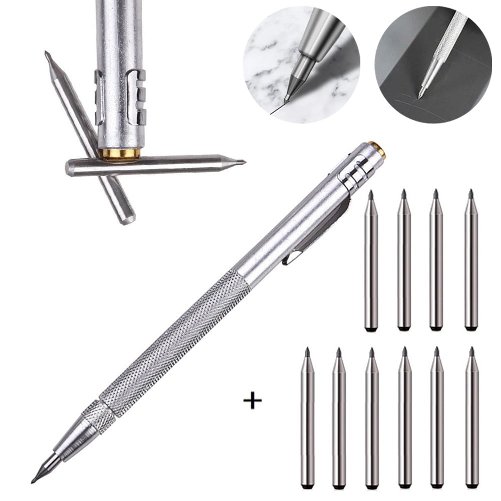 6PCS Tungsten Carbide Tip Scriber Engraving Pen Marking Tip For - View #3