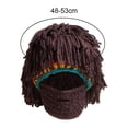 thumbnail image 7 of fenteer Knit Bearded Hats Casual Handmade Prop Men Women Ski Knitted Hat Winter Hat B, 7 of 7