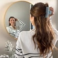 thumbnail image 3 of 8 Colors Lolalet Strong Hold Hair Claw Clips, 2 Styles Nonslip Medium Large Jaw Clip for Women and Girls, 4 Square Matte and 4 Bright Acrylic Hair Clamps for Thick Thin Fine Long Hair -Style C, 3 of 7