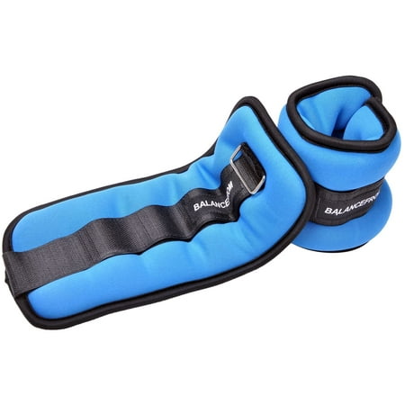 BalanceFrom GoFit Fully Adjustable Ankle Wrist Arm Leg Weights, Blue ...