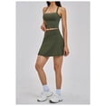 thumbnail image 3 of PISONIC Women 2 Piece Tennis Dress Cross-Back Tank Top with High Waisted Workout Skorts Skirt Set Yoga Golf Athletic Outfits Set, 3 of 7