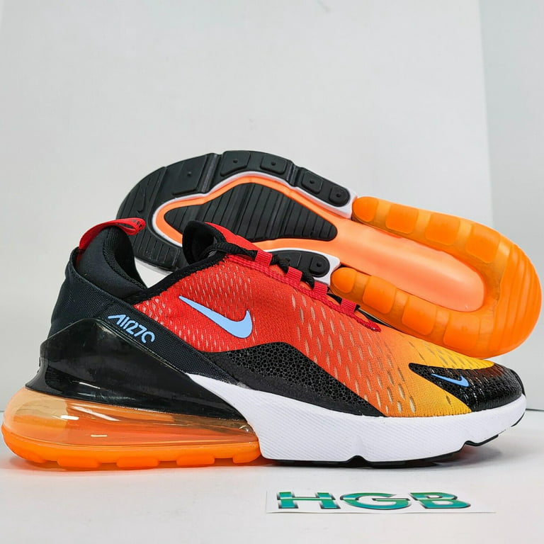 vídeo Altoparlante Cerco Nike Air Max 270 Men's Sunset Sneaker Shoe Limited Edition Red Gold DQ7625- 600 - Walmart.com