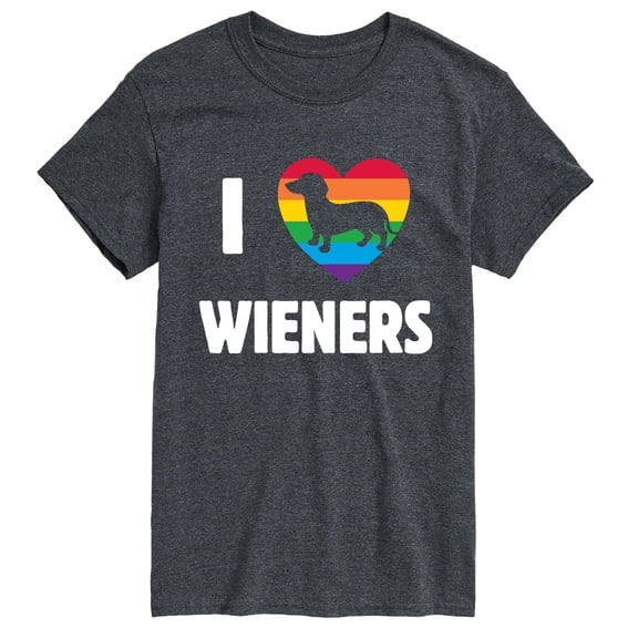 Instant Message - Love Wieners Short Sleeve Graphic T-Shirt