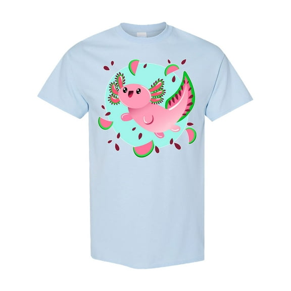 Inktastic Watermelon Axolotl T-Shirt