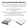 thumbnail image 4 of 9.0/9.5/12.7mm USB 3.0 SATA Optical Drive Case Kit External Mobile Enclosure DVD/CD-ROM Case For Notebook Laptop Without Drive ,Easy to Install, 4 of 6