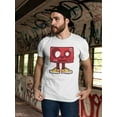 thumbnail image 2 of Cartoon Cassette Tape T-Shirt Men -Image by Shutterstock, Male x-Large, 2 of 4