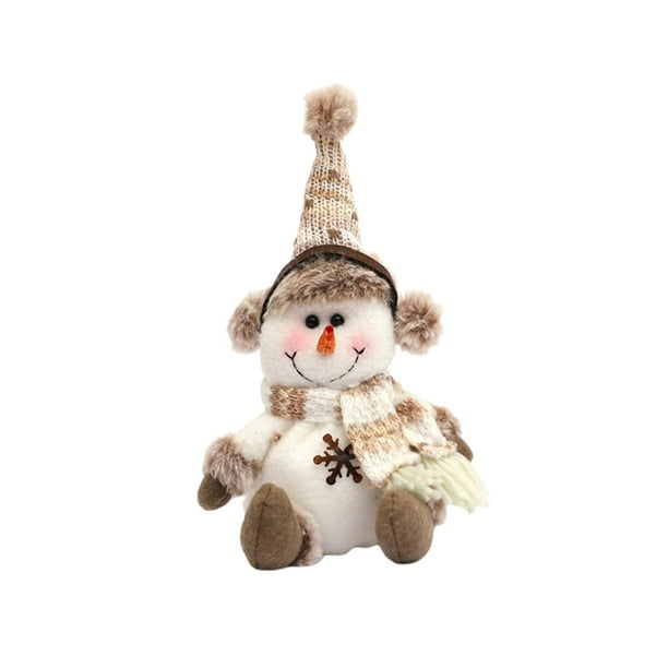 Adorno colgante de muñeca navideña, divertido, para fiestas navideñas, manualidades, bonito Muñeco de nieve