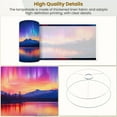 thumbnail image 4 of Fantastic Lampshades 2 Pack Aurora Starry Sky Lake Fantastic Landscapes Aurora Snow 13"x13"x10" Light Shade for Table Lamps Floor Lamps Drum Lamp Shades Lampshade Replacement Easy Assembly, 4 of 8
