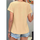 thumbnail image 5 of Tops de Verano para Mujer, Moda 2025, Camisetas con Cuello en V Cruzado y Ojales, Camisetas Holgadas Informales de Corta, Camisetas de Moda Amarillas L, 5 of 9