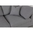 thumbnail image 4 of Meridian Furniture Serene 114" Linen Fabric Modular Sectional in Gray, 4 of 15