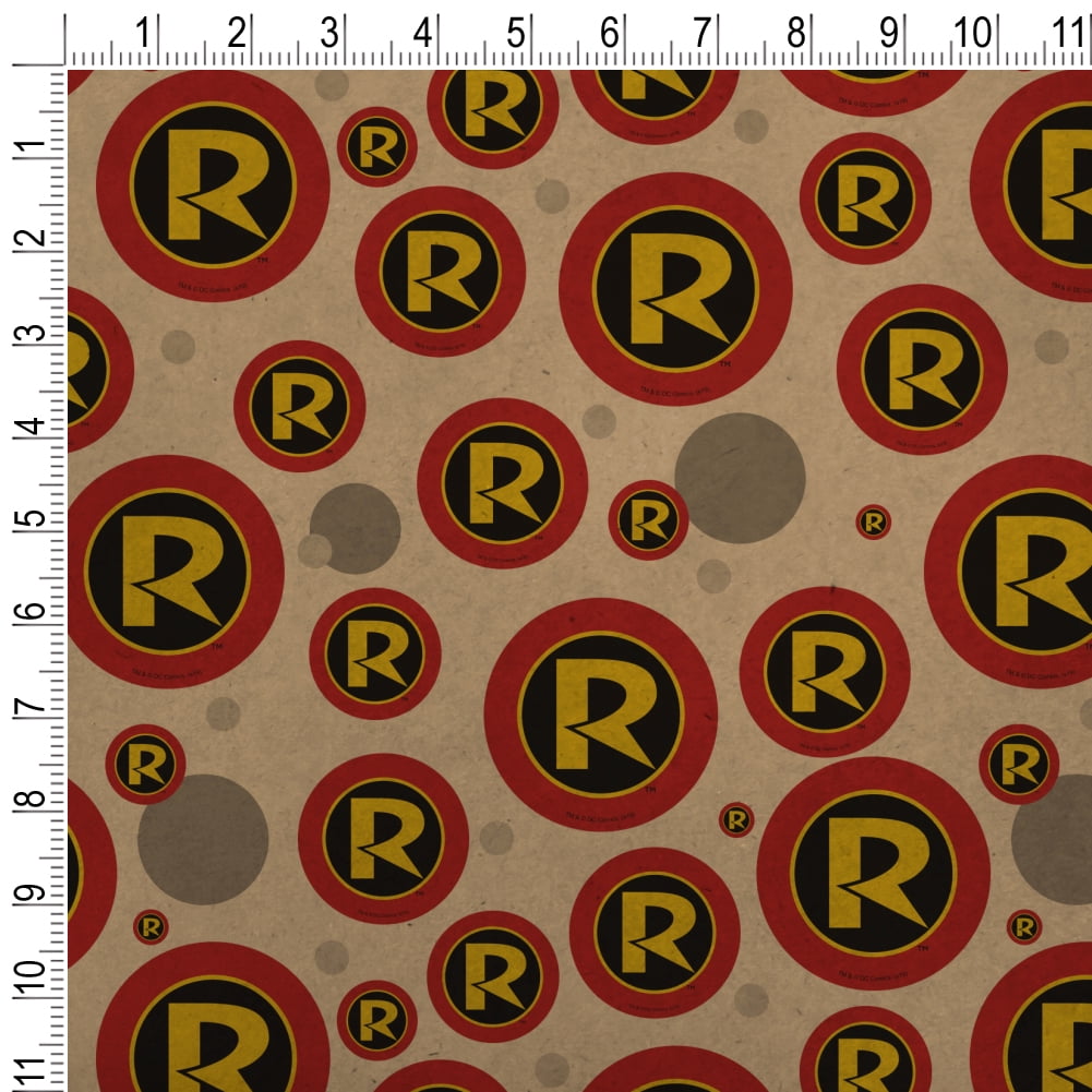 Batman Robin Logo Premium Kraft Gift Wrap Wrapping Paper Roll