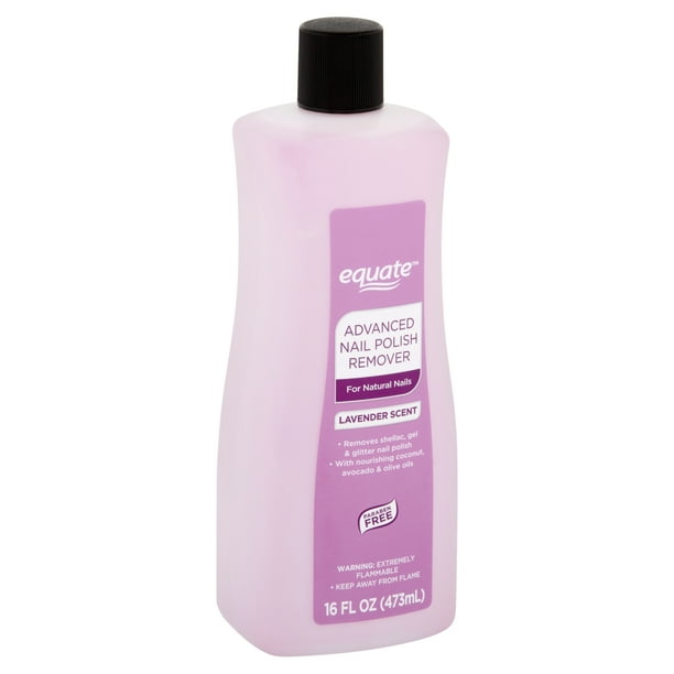 Equate Lavender Scent Advanced Nail Polish Remover, 16 fl oz Walmart